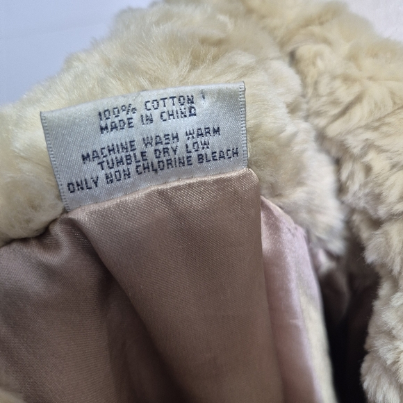 Brooks Brothers Cotton Faux Fur Coat Size L - Picture 12 of 16